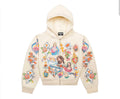 Righteous Risen King Zip Up Hoodie Cream