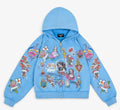 Righteous Risen King Zip Up Hoodie Sky Blue