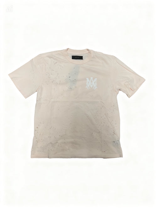 amiri washed shotgun cream tee