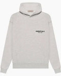 fear of god essentials light oatmeal hoodie