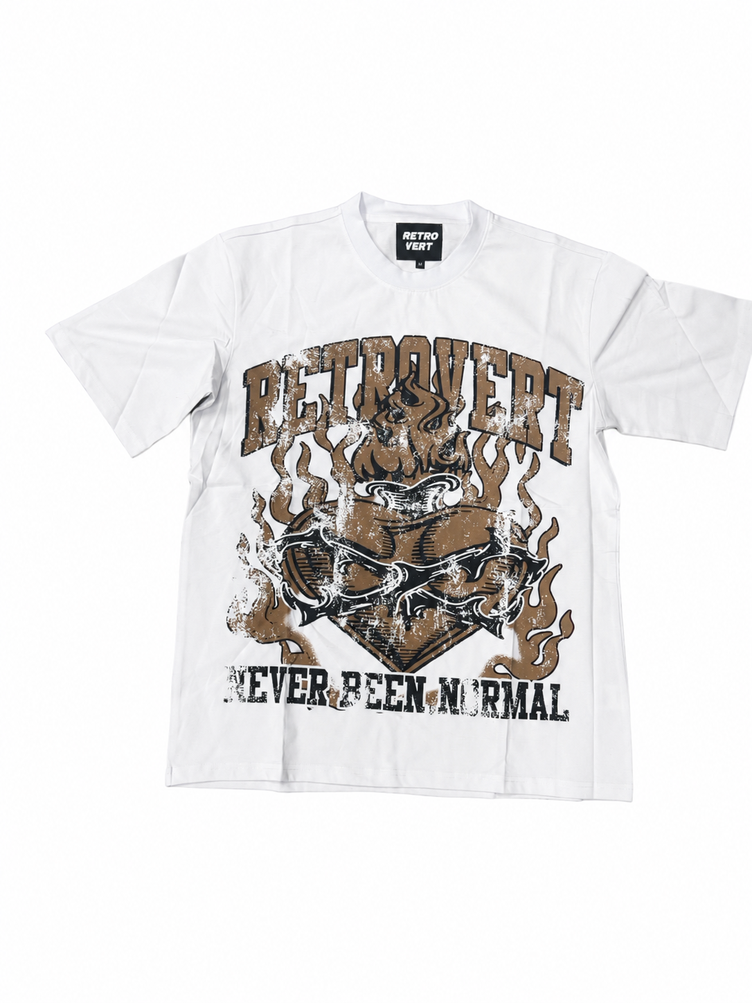 Retrovert Heart Thorn Sand T-Shirt White