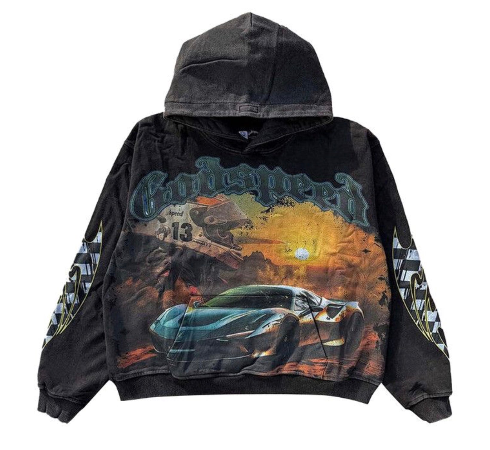 Godspeed Sunset Drift Hoodie Black