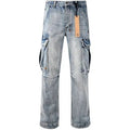 Ksubi Denim Light Wash Cargo Pants