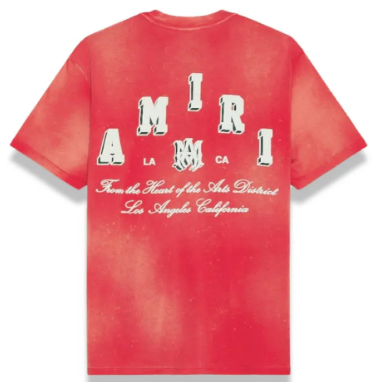 Amiri Collegiate Tee Red