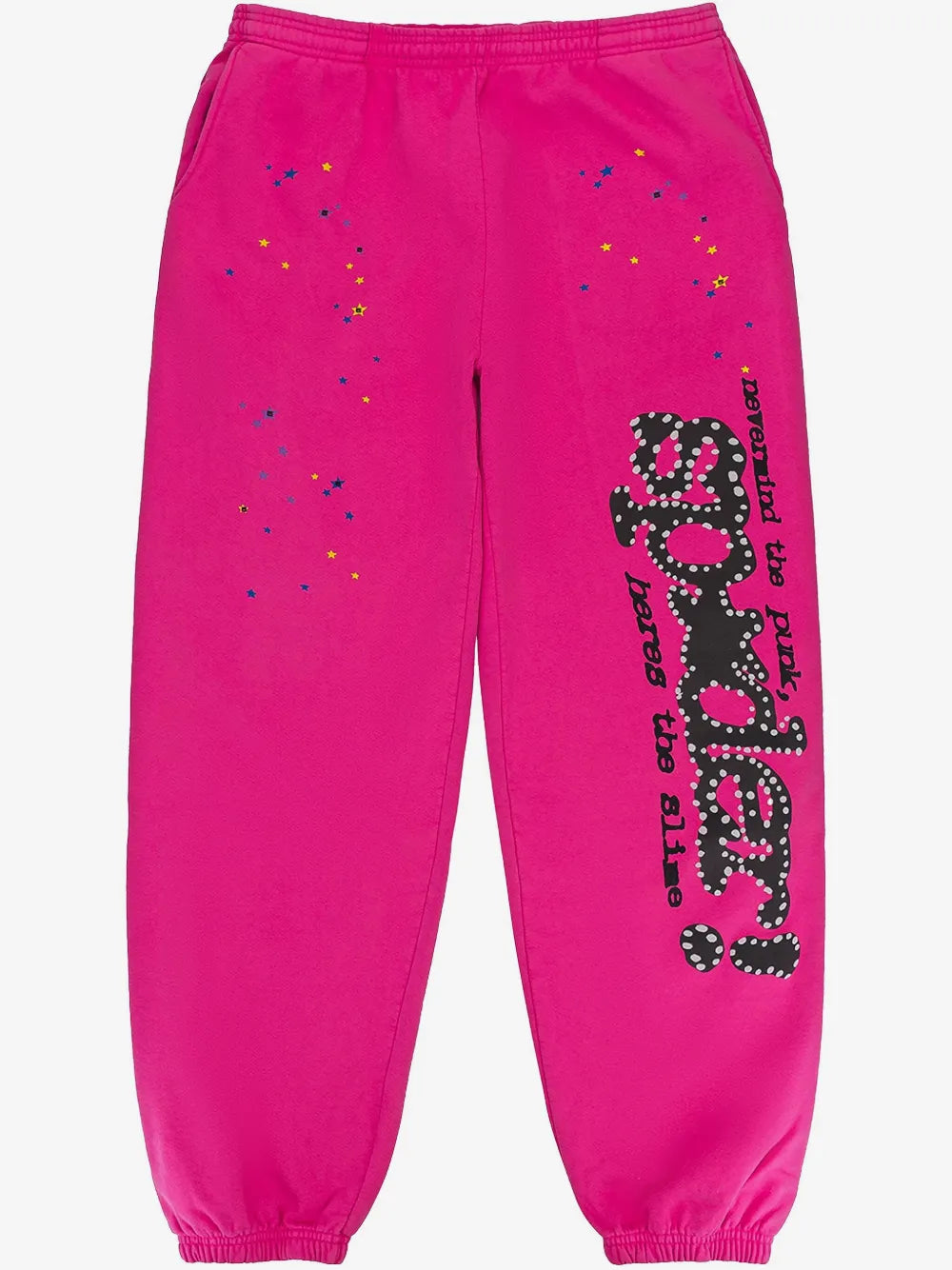 SP5DER logo-print "Magenta" track pants