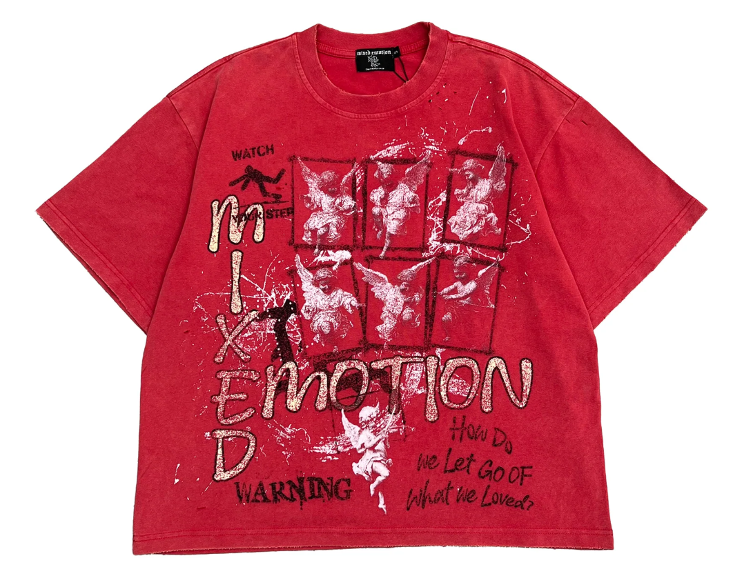 Mixed Emotions Red Crimson Tee