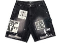 Mixed Emotions AI Denim Shorts Black