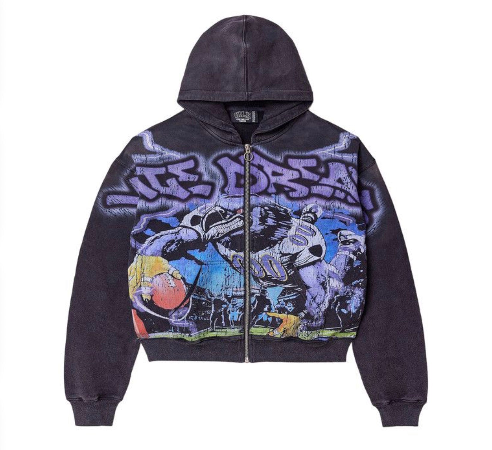 Vale Forever Zip Up Hoodie Raven Black