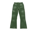 Retrovert Green washed flare pants