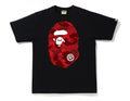 Bape Color Camo Big Head Ape Tee Black/Red
