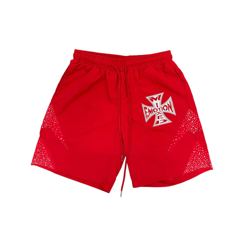 Mixed Emotions Classic Short Set Red