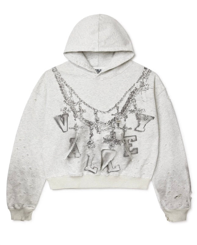 Vale Forever Big Chain Hoodie Heather Grey