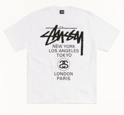 Stussy World Tour Tee White