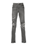 Purple Jeans Distressed Grey