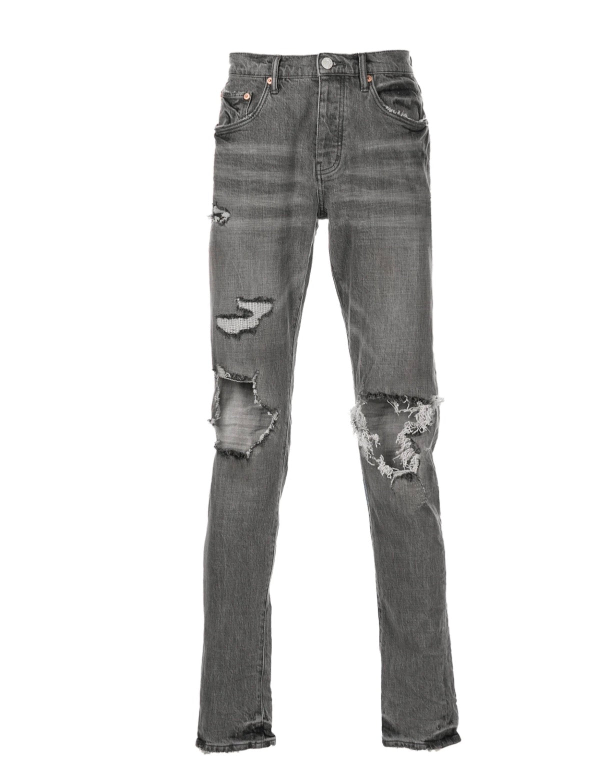Purple Jeans Distressed Grey