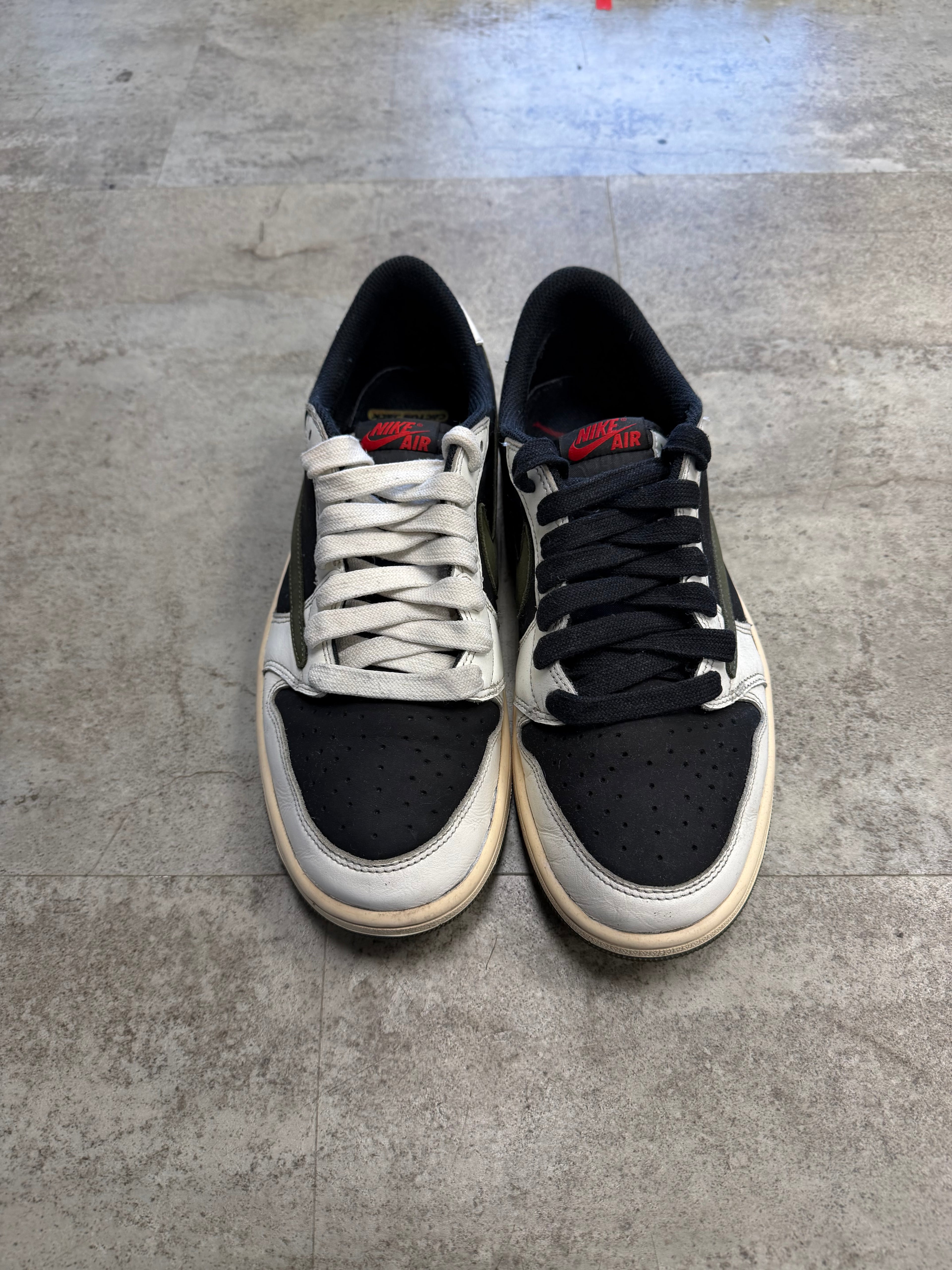 Used Jordan 1 Low Travis Scott Olive