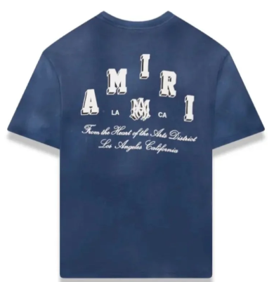 Amiri Collegiate Tee Blue