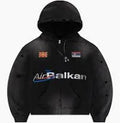 Bravest Studios Balkan Zip Up Hoodie Vintage Black
