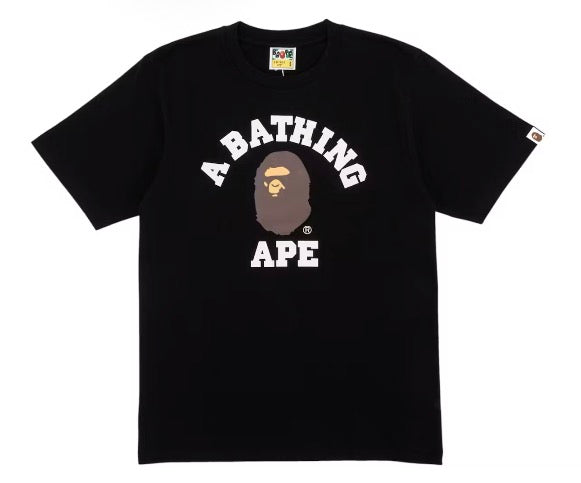 Bape College Tee Black