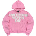 Mixed Emotion ‘End’ Hoodie Pink