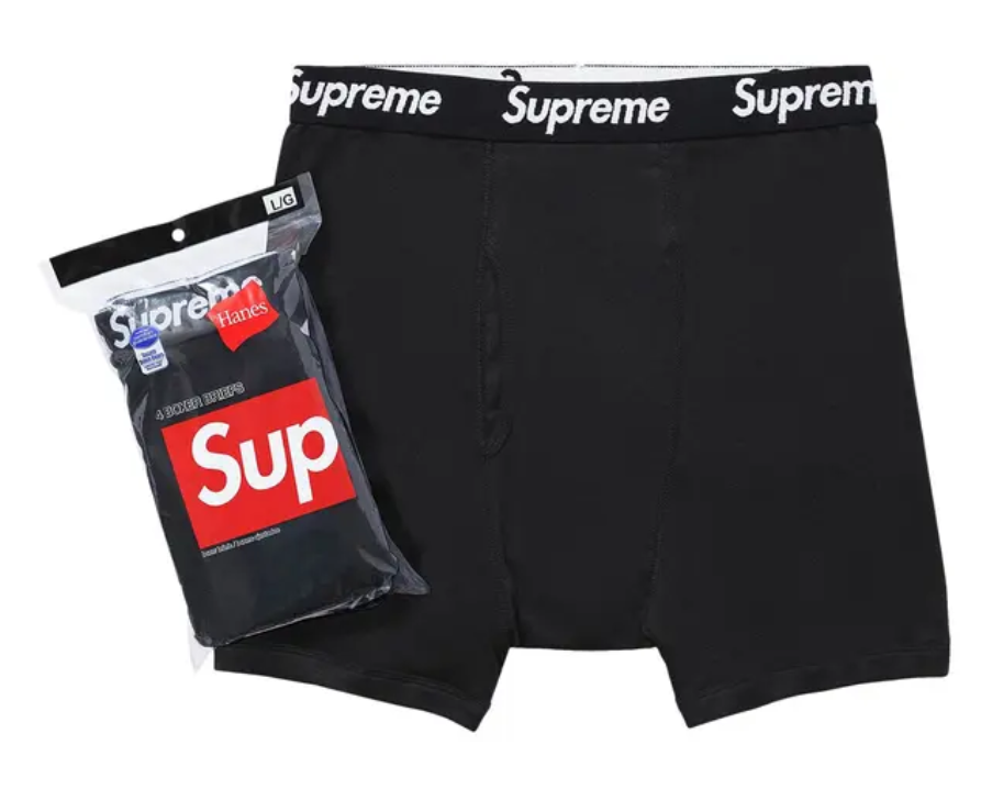 Supreme Hanes Boxers Black
