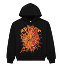 Sp5der Flame Web OG Hoodie Black
