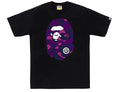 Bape Color Camo Big Head Tee Black/Purple