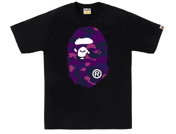 Bape Color Camo Big Head Tee Black/Purple