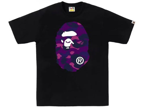 Bape Color Camo Big Head Tee Black/Purple