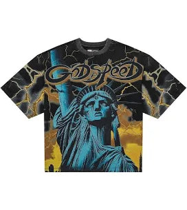godspeed voltage yellow tee