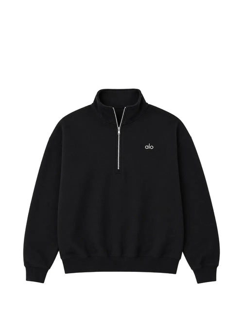 alo quarter zip black