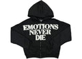 Mixed Emotions End Rhinestone Hoodie Black