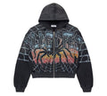 Vale Forever Big Zip Up Hoodie Black