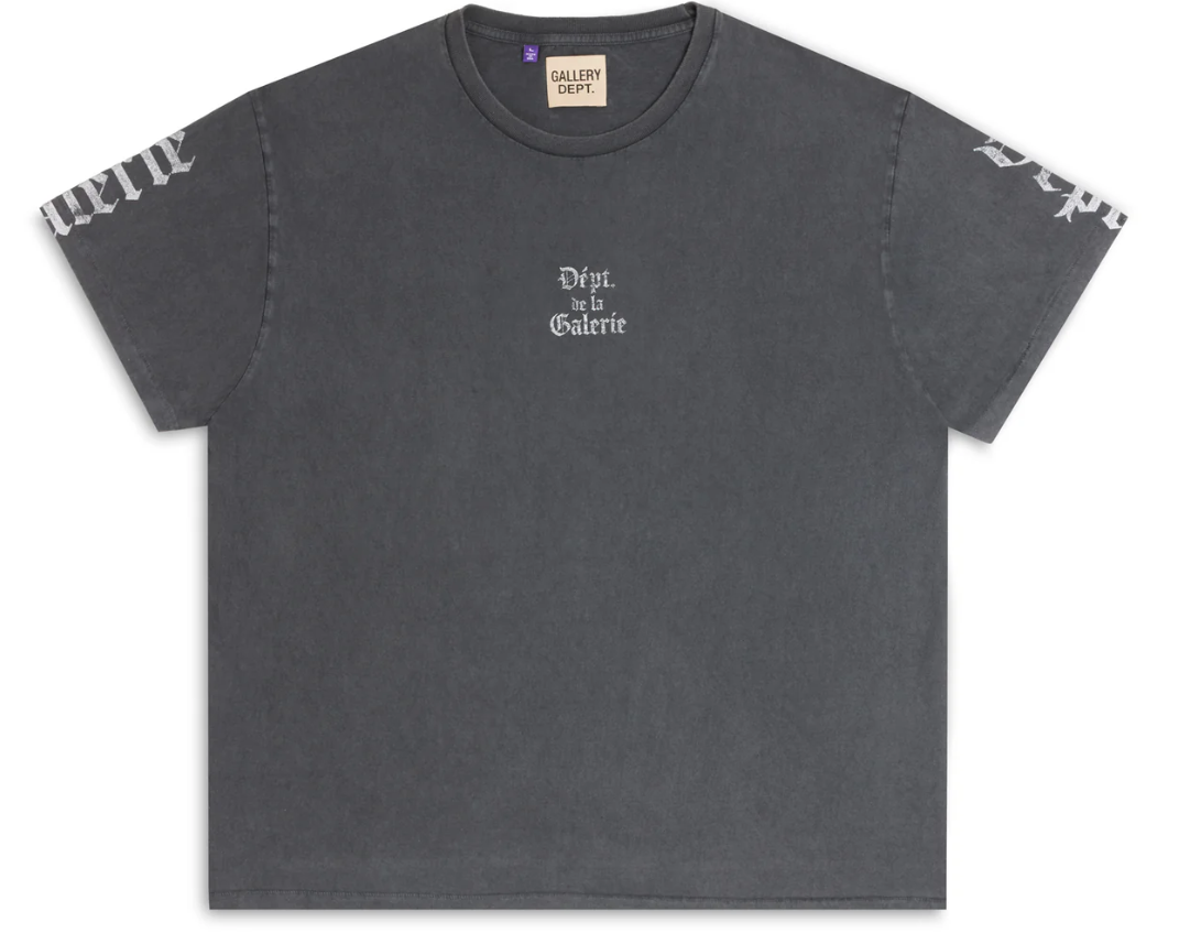 Gallery Dept. French Logo Old E Tee Off Black