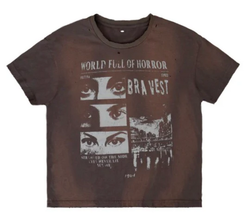 Bravest Studios Horros Vintage Tee Vintage Black