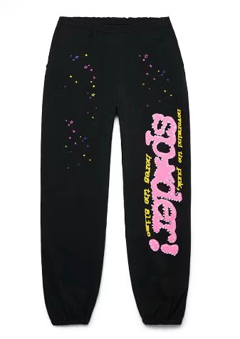 Sp5der P*NK V2 Sweatpants Black