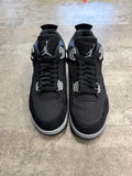 Used Jordan 4 Black Canvas