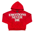 Mixed Emotions End Rhinestone Zip Up Red