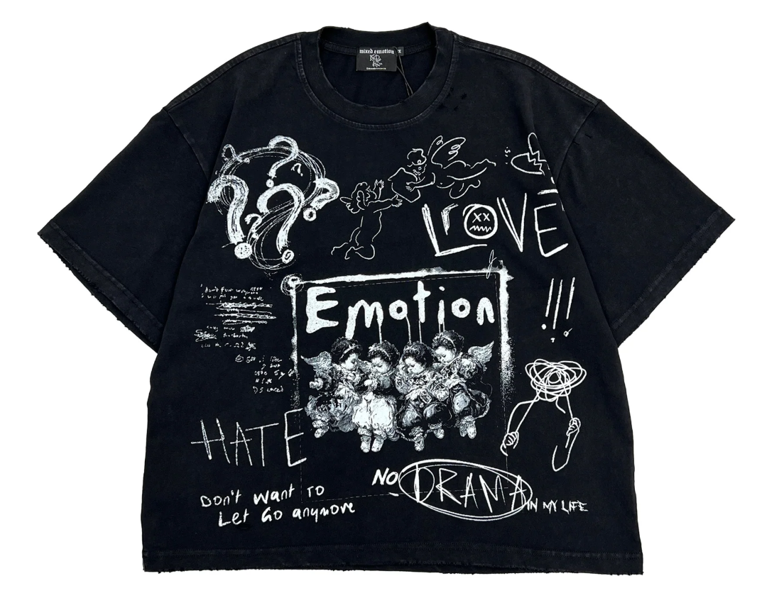 Mixed Emotions Chaos Tee Black