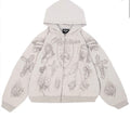 Righteous Tatted Believer Zip Up Heather Grey