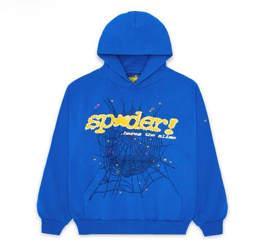 Sp5der TC Hoodie Blue