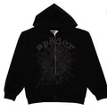Sp5der OG Web Phantom Zip Up Hoodie Black