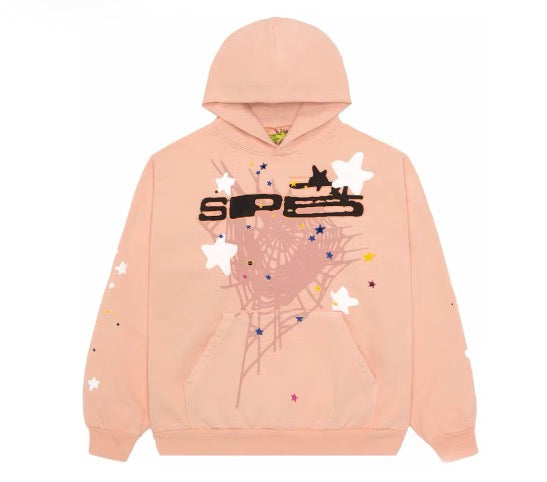 Sp5der SP5 Hoodie Peach