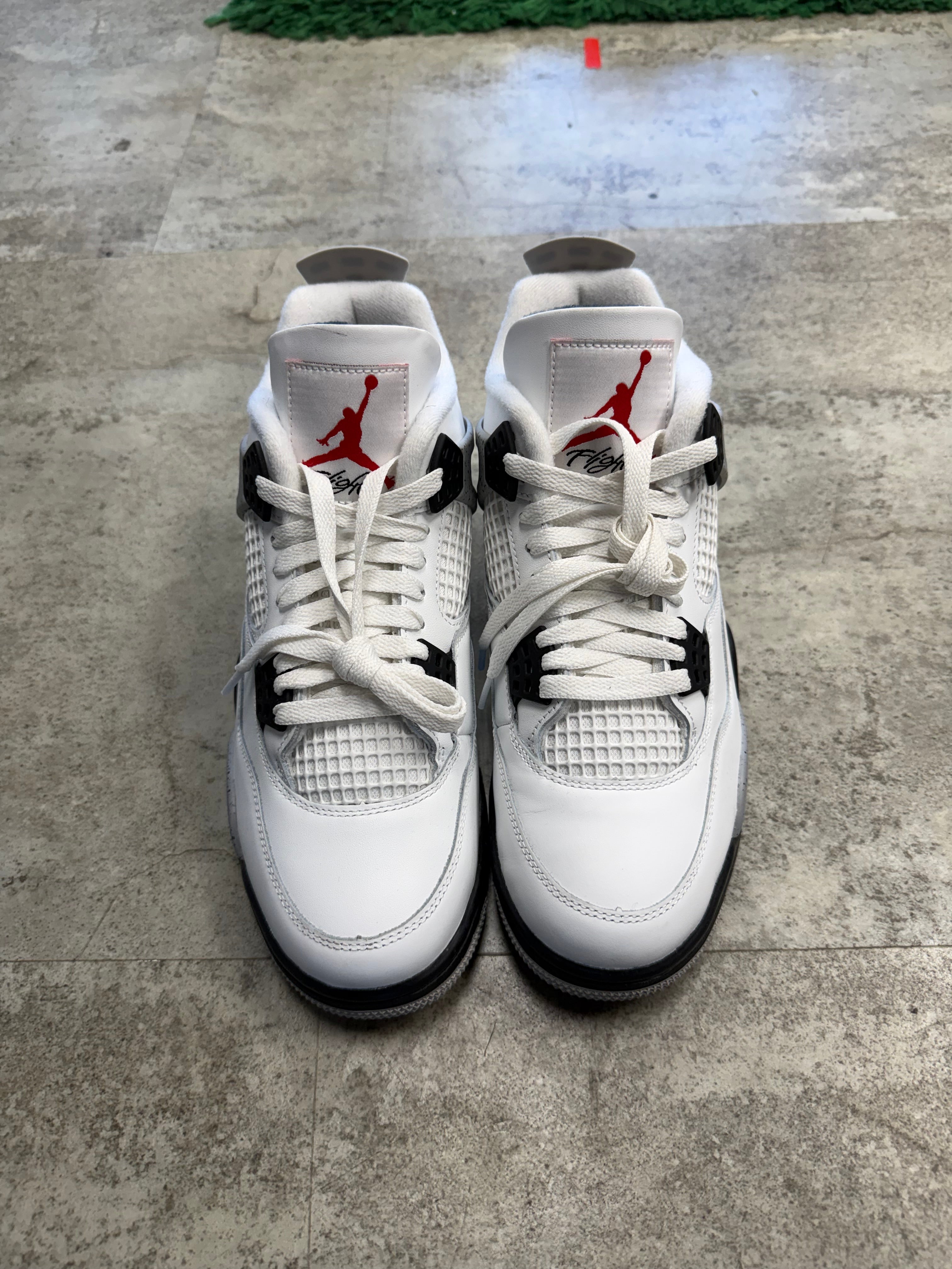 Used Jordan 4 White Cement