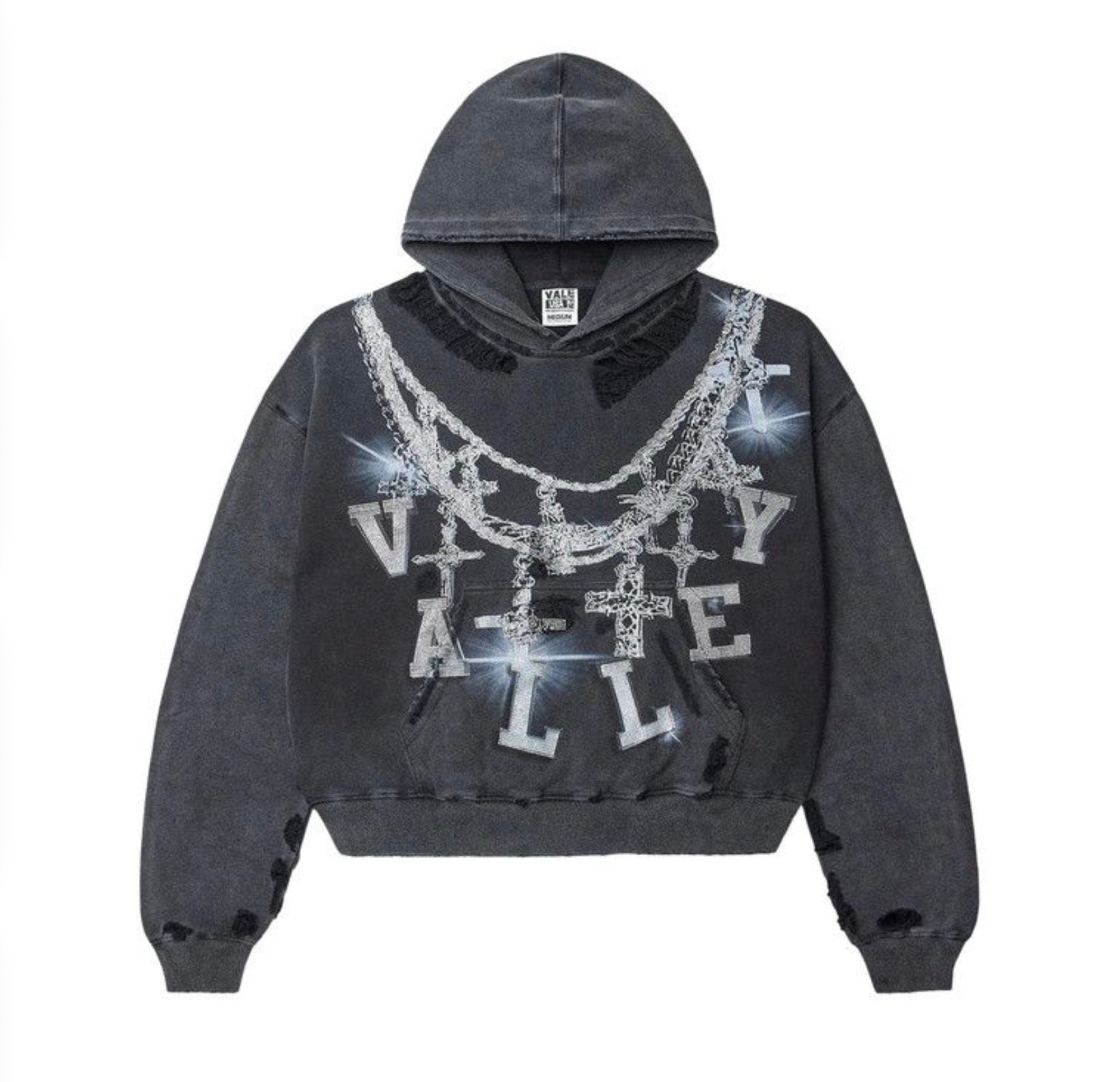 Vale Forever Big Chain Hoodie Black