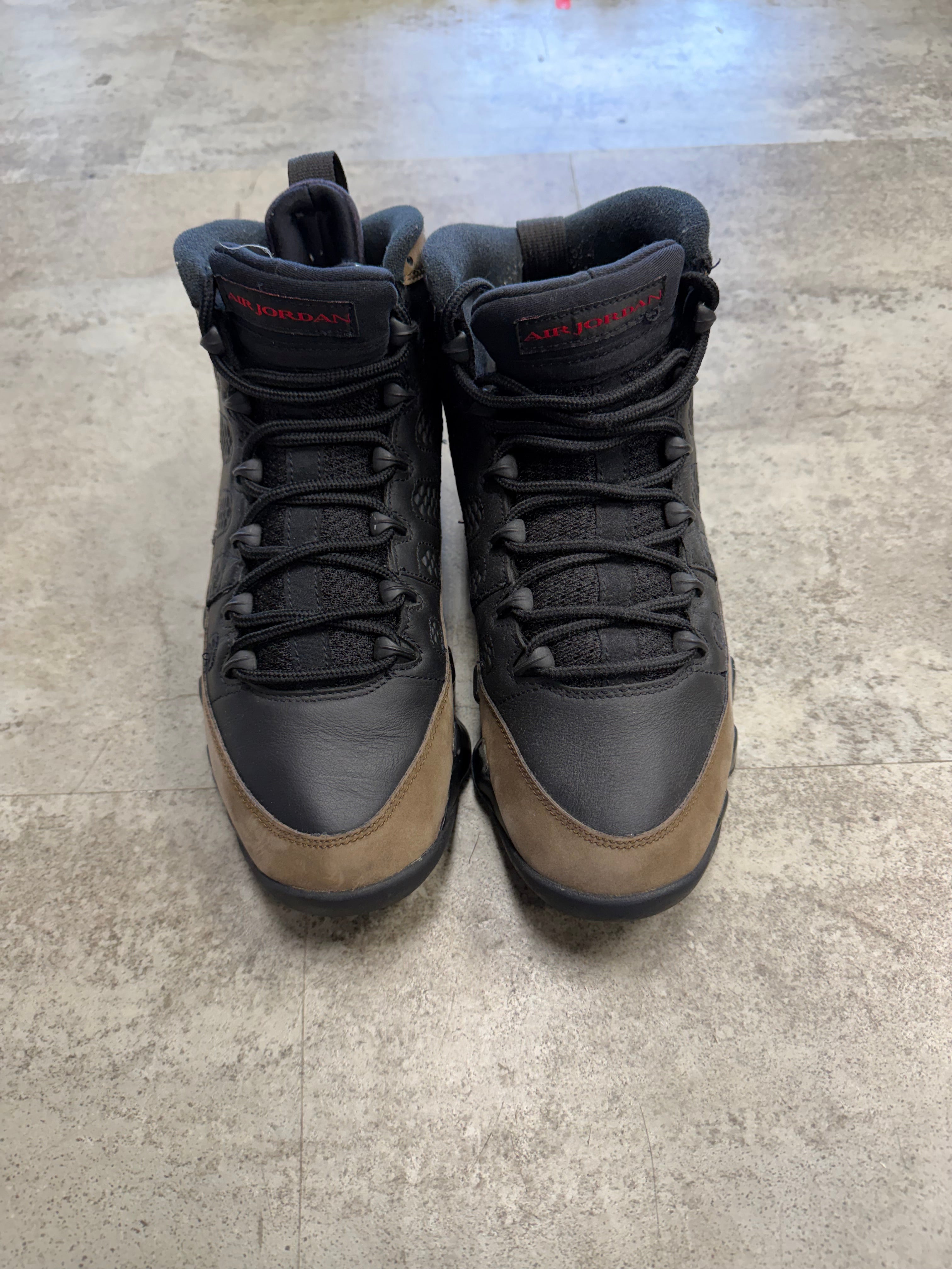 Used Jordan 9 Olive