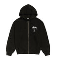 Stussy World Tour Zip Up Hoodie Black