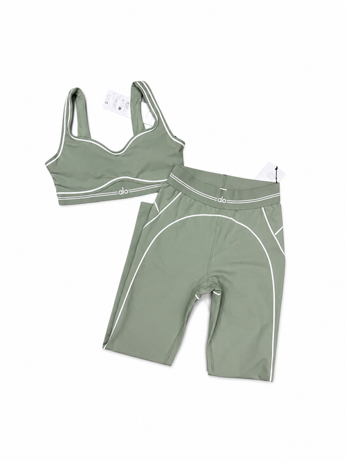 alo womens green set
