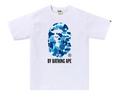 Bape ABC Camo Ape Tee White Blue