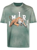 amiri vintage tiger green tee